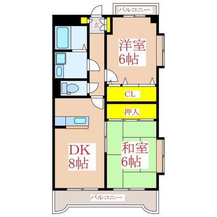 サンシティ赤池の物件間取画像